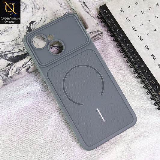 Tecno Spark 40C Cover - Grey - Premium MagSafe Design Silicone Back Cover