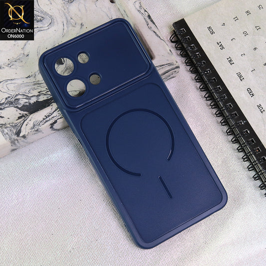 Tecno Spark Go 3 Cover - Blue - Premium MagSafe Design Silicone Back Cover