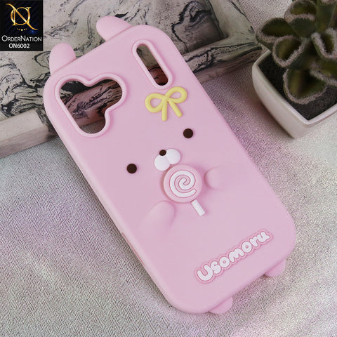 iPhone 17 Pro Max Cover - Pink - Premium Kawaii Bear Lollipop Silicone Case