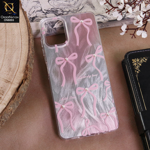 Samsung Galaxy A06 - Pink - New Luxury Coquette Phone Case Lavender Marble & Pearl Bows