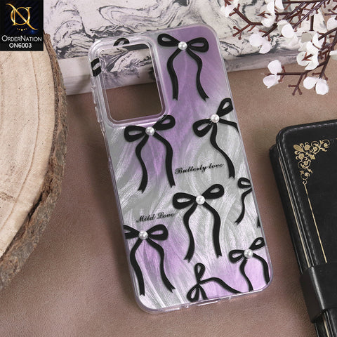 Samsung Galaxy A26 - Black - New Luxury Coquette Phone Case Lavender Marble & Pearl Bows