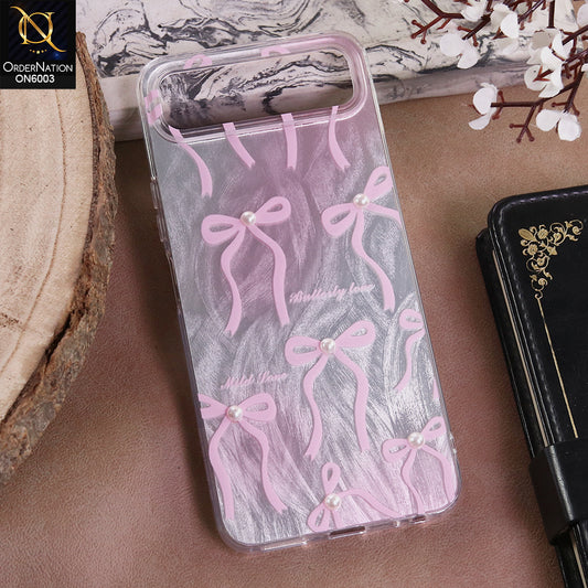 Infinix Smart 10 Plus - Pink - New Luxury Coquette Phone Case Lavender Marble & Pearl Bows