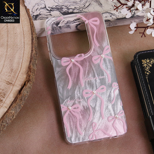 Tecno Spark Go 2024 - Pink - New Luxury Coquette Phone Case Lavender Marble & Pearl Bows