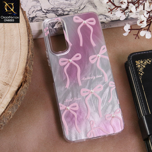 Vivo Y20 - Pink - New Luxury Coquette Phone Case Lavender Marble & Pearl Bows