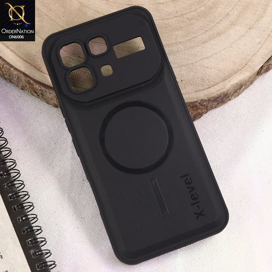 Infinix Note 60 Cover - Black - Matte Frosted Armor Case with Camera Protection – X-Level (Slim & Shockproof)