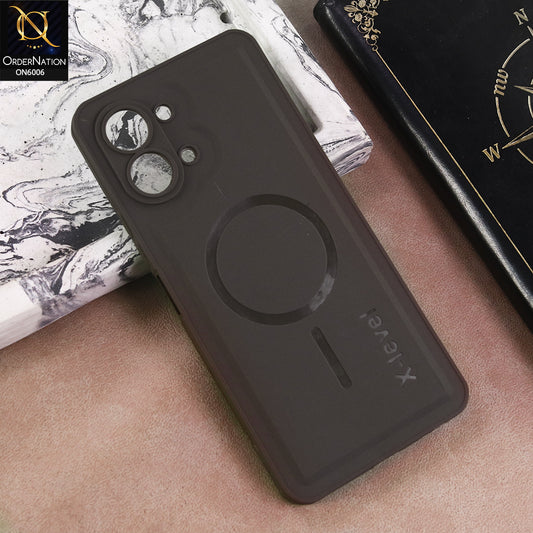 Tecno Spark Go 3 Cover  - Brown - Matte Frosted Armor Case with Camera Protection – X-Level (Slim & Shockproof)
