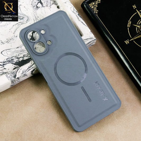 Tecno Spark Go 3 Cover  - Grey - Matte Frosted Armor Case with Camera Protection – X-Level (Slim & Shockproof)