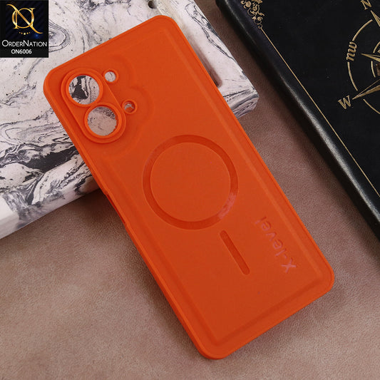 Tecno Spark Go 3 Cover  - Orange - Matte Frosted Armor Case with Camera Protection – X-Level (Slim & Shockproof)