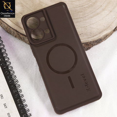 Vivo Y21 5G Cover  - Brown - Matte Frosted Armor Case with Camera Protection – X-Level (Slim & Shockproof)