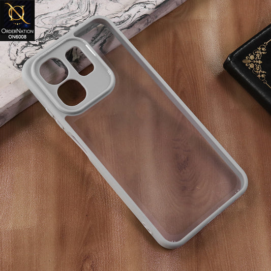 Infinix Hot 50i - Gary  -  New Shockproof PC Hard Shell Transculant Flexibel Bumper Phone Case