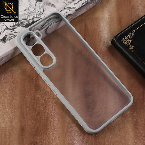 Infinix Hot 60 - Gary  -  New Shockproof PC Hard Shell Transculant Flexibel Bumper Phone Case