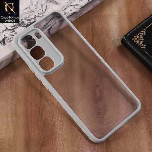 Infinix Hot 60 Pro Plus - Gary  -  New Shockproof PC Hard Shell Transculant Flexibel Bumper Phone Case