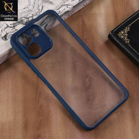 Oppo A6 4G - Blue  -  New Shockproof PC Hard Shell Transculant Flexibel Bumper Phone Case
