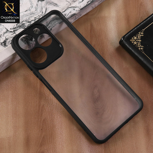 Realme C61 - Black  -  New Shockproof PC Hard Shell Transculant Flexibel Bumper Phone Case