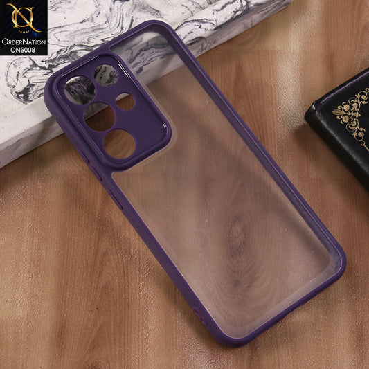 Realme C85 Pro - Purple  -  New Shockproof PC Hard Shell Transculant Flexibel Bumper Phone Case