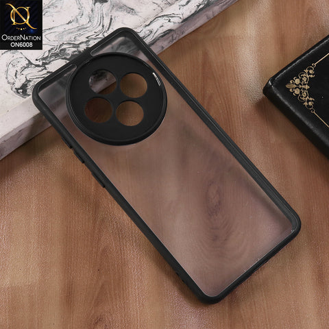 Oppo Reno 12F 4G - Black  -  New Shockproof PC Hard Shell Transculant Flexibel Bumper Phone Case
