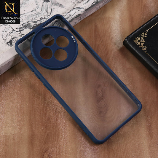 Oppo Reno 12F - Blue  -  New Shockproof PC Hard Shell Transculant Flexibel Bumper Phone Case