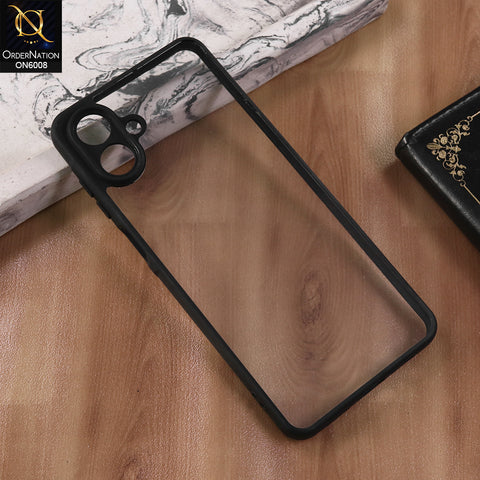 Samsung Galaxy A06 - Black  -  New Shockproof PC Hard Shell Transculant Flexibel Bumper Phone Case