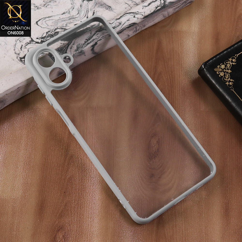 Samsung Galaxy F07 - Gary  -  New Shockproof PC Hard Shell Transculant Flexibel Bumper Phone Case