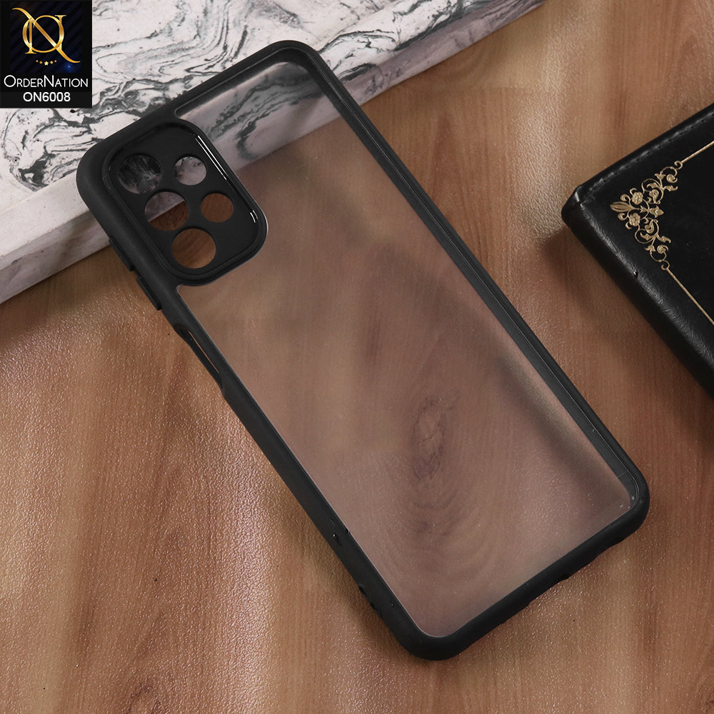 Samsung Galaxy A13 - Black  -  New Shockproof PC Hard Shell Transculant Flexibel Bumper Phone Case