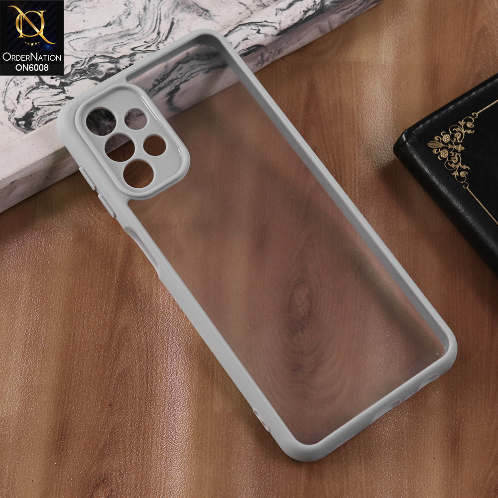 Samsung Galaxy A13 - Gary  -  New Shockproof PC Hard Shell Transculant Flexibel Bumper Phone Case