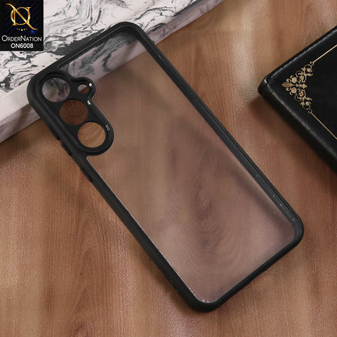 Samsung Galaxy A14 - Black  -  New Shockproof PC Hard Shell Transculant Flexibel Bumper Phone Case