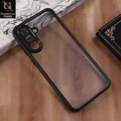 Samsung Galaxy A17 - Black  -  New Shockproof PC Hard Shell Transculant Flexibel Bumper Phone Case