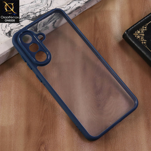 Samsung Galaxy F17 - Blue  -  New Shockproof PC Hard Shell Transculant Flexibel Bumper Phone Case