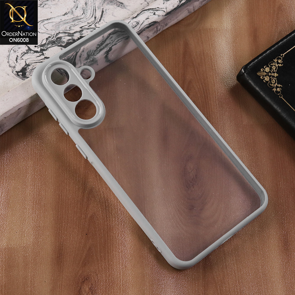 Samsung Galaxy F17 - Gary  -  New Shockproof PC Hard Shell Transculant Flexibel Bumper Phone Case
