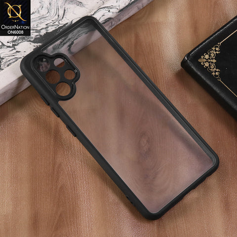 Samsung Galaxy A32 - Black  -  New Shockproof PC Hard Shell Transculant Flexibel Bumper Phone Case