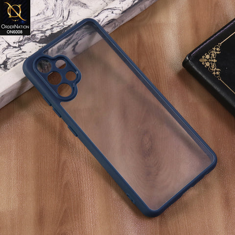 Samsung Galaxy A32 - Blue  -  New Shockproof PC Hard Shell Transculant Flexibel Bumper Phone Case