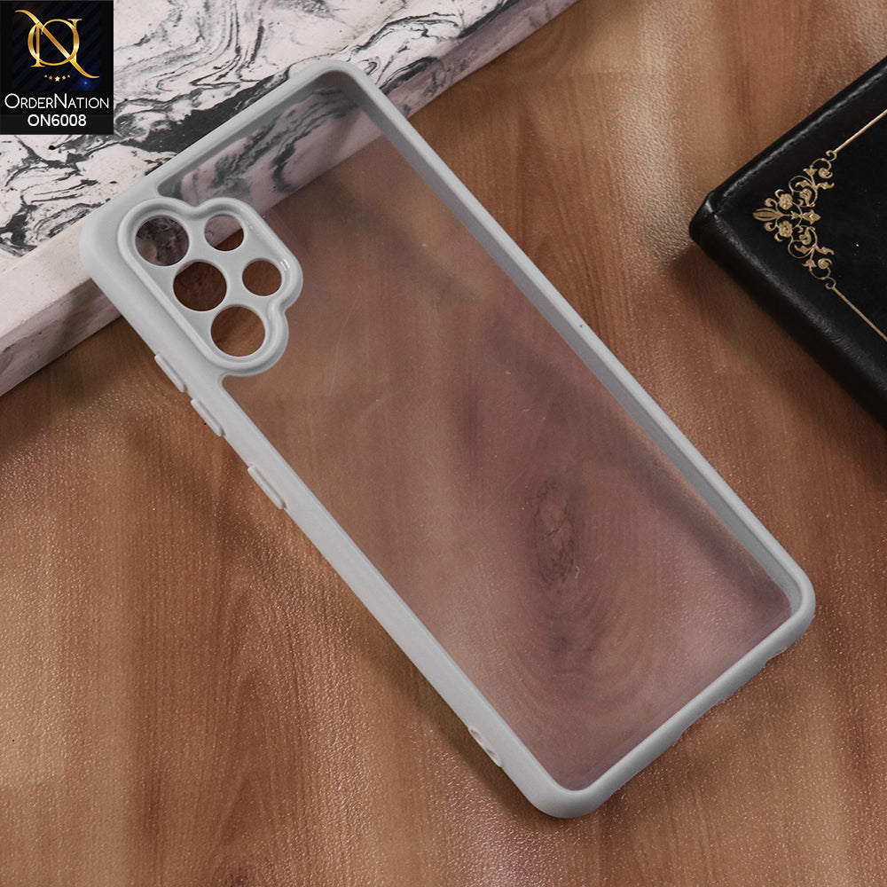 Samsung Galaxy A32 - Gary  -  New Shockproof PC Hard Shell Transculant Flexibel Bumper Phone Case