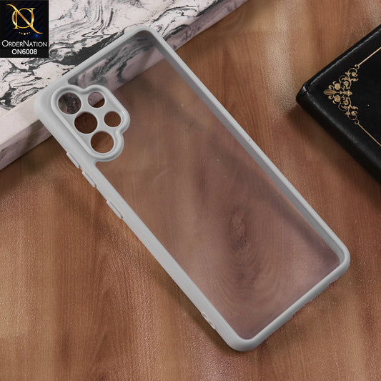 Samsung Galaxy A32 - Gray - New Shockproof PC Hard Shell Transculant Flexibel Bumper Phone Case