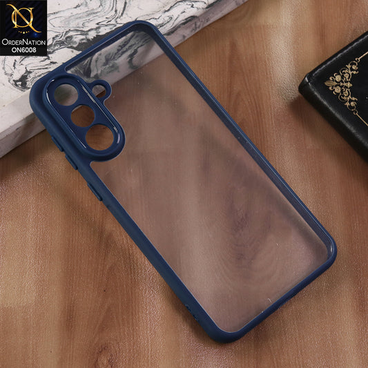 Samsung Galaxy A36 - Blue  -  New Shockproof PC Hard Shell Transculant Flexibel Bumper Phone Case