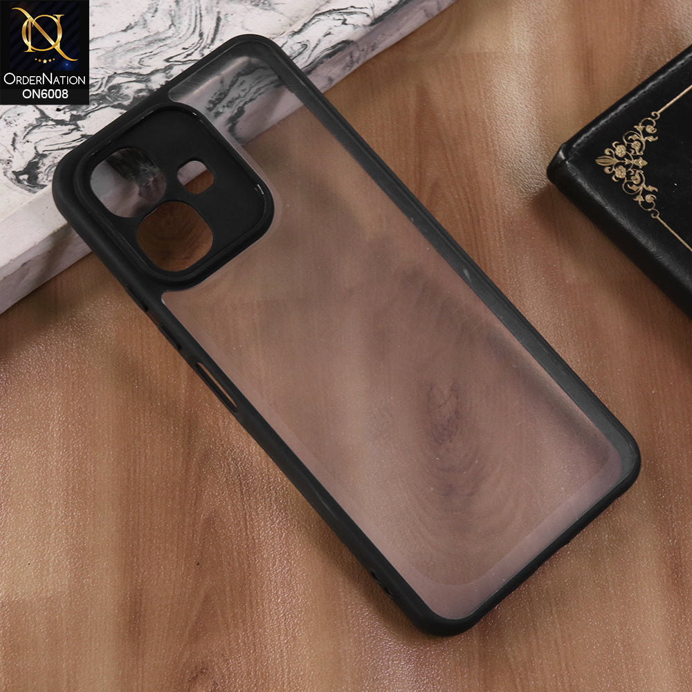 Infinix Smart 10 - Black  -  New Shockproof PC Hard Shell Transculant Flexibel Bumper Phone Case