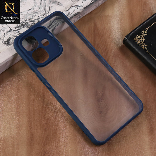 Infinix Smart 10 - Blue  -  New Shockproof PC Hard Shell Transculant Flexibel Bumper Phone Case