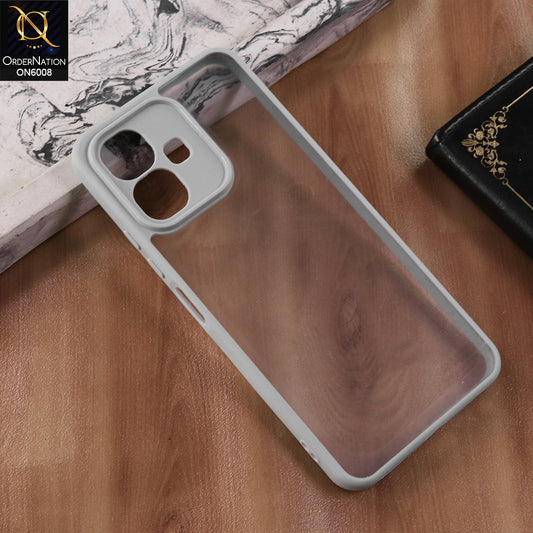 Infinix Smart 10 - Gary  -  New Shockproof PC Hard Shell Transculant Flexibel Bumper Phone Case