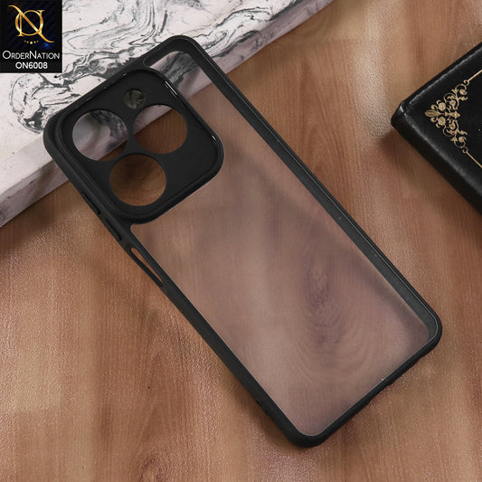 Tecno Spark 20C - Black  -  New Shockproof PC Hard Shell Transculant Flexibel Bumper Phone Case