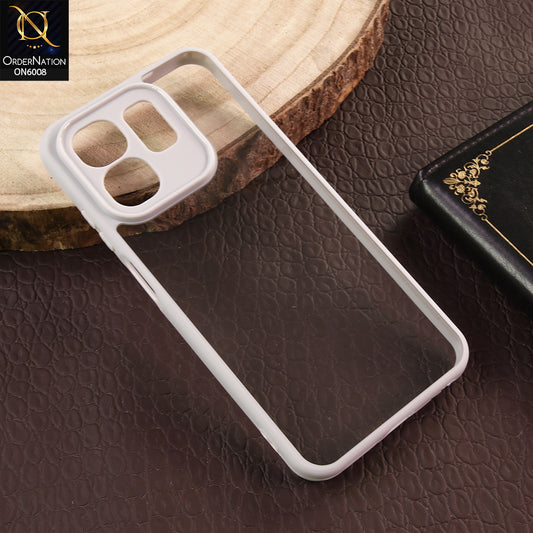 Infinix Smart 9 HD Cover - Gray  - New Shockproof PC Hard Shell Transculant Flexibel Bumper Phone Case