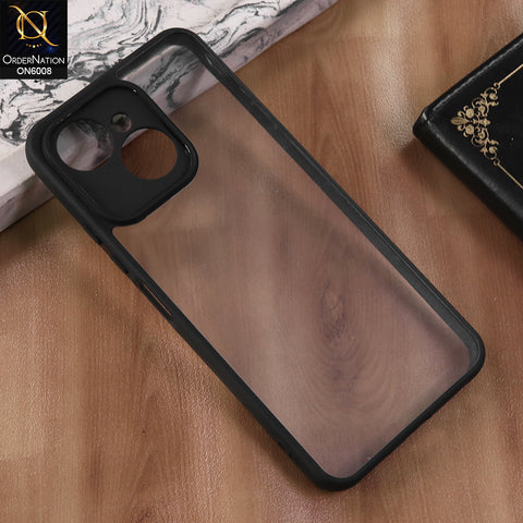 Tecno Spark 40C - Black  -  New Shockproof PC Hard Shell Transculant Flexibel Bumper Phone Case