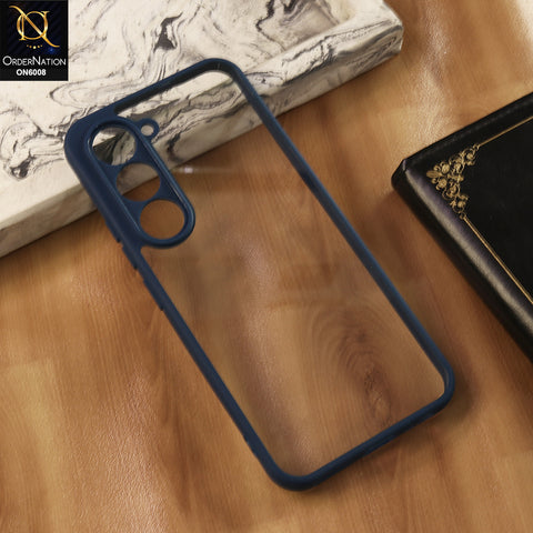 Tecno Spark 40 Pro Cover - Blue -  New Shockproof PC Hard Shell Transculant Flexibel Bumper Phone Case