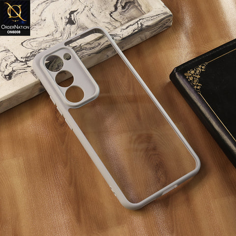 Tecno Spark 40 Pro Plus Cover - Gray -  New Shockproof PC Hard Shell Transculant Flexibel Bumper Phone Case