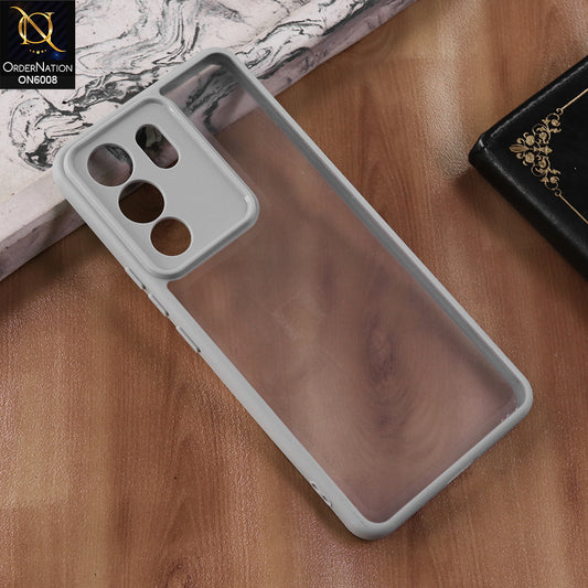 Vivo Y200 5G - Gary  -  New Shockproof PC Hard Shell Transculant Flexibel Bumper Phone Case