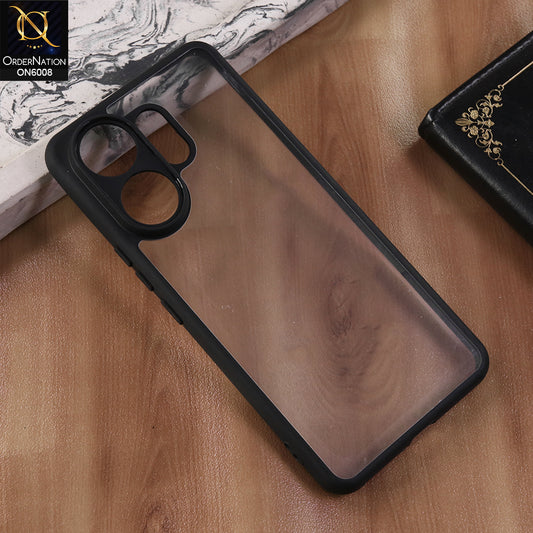 Vivo V60 - Black  -  New Shockproof PC Hard Shell Transculant Flexibel Bumper Phone Case