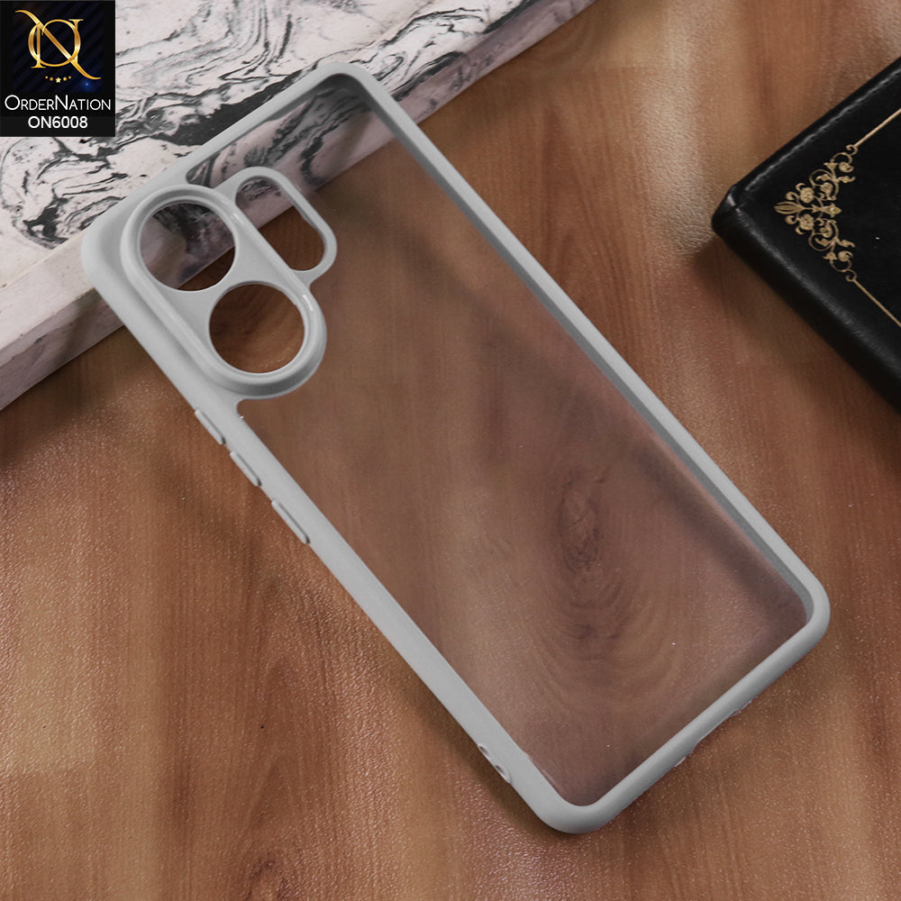Vivo T4 Pro - Gary  -  New Shockproof PC Hard Shell Transculant Flexibel Bumper Phone Case