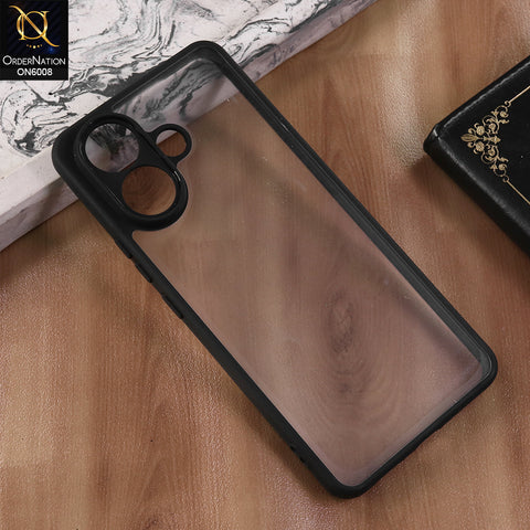 Vivo V60 Lite 4G - Black  -  New Shockproof PC Hard Shell Transculant Flexibel Bumper Phone Case