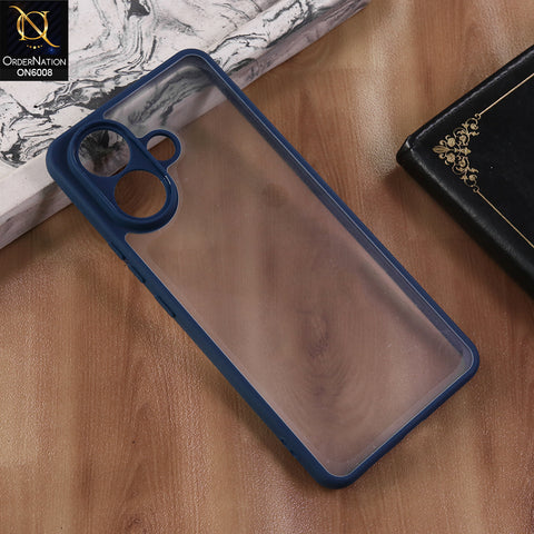 Vivo V60 Lite 4G - Blue  -  New Shockproof PC Hard Shell Transculant Flexibel Bumper Phone Case