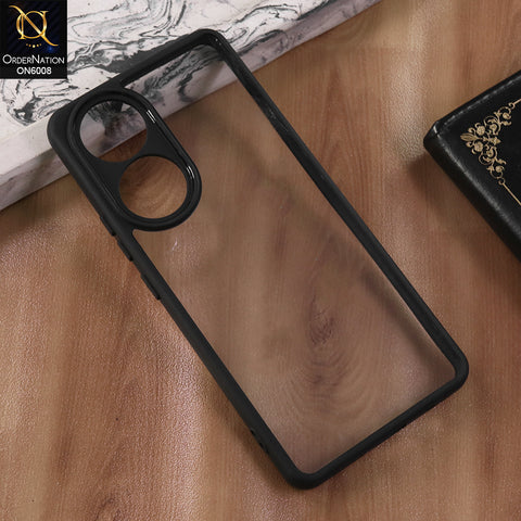 Vivo Y200e - Black  -  New Shockproof PC Hard Shell Transculant Flexibel Bumper Phone Case