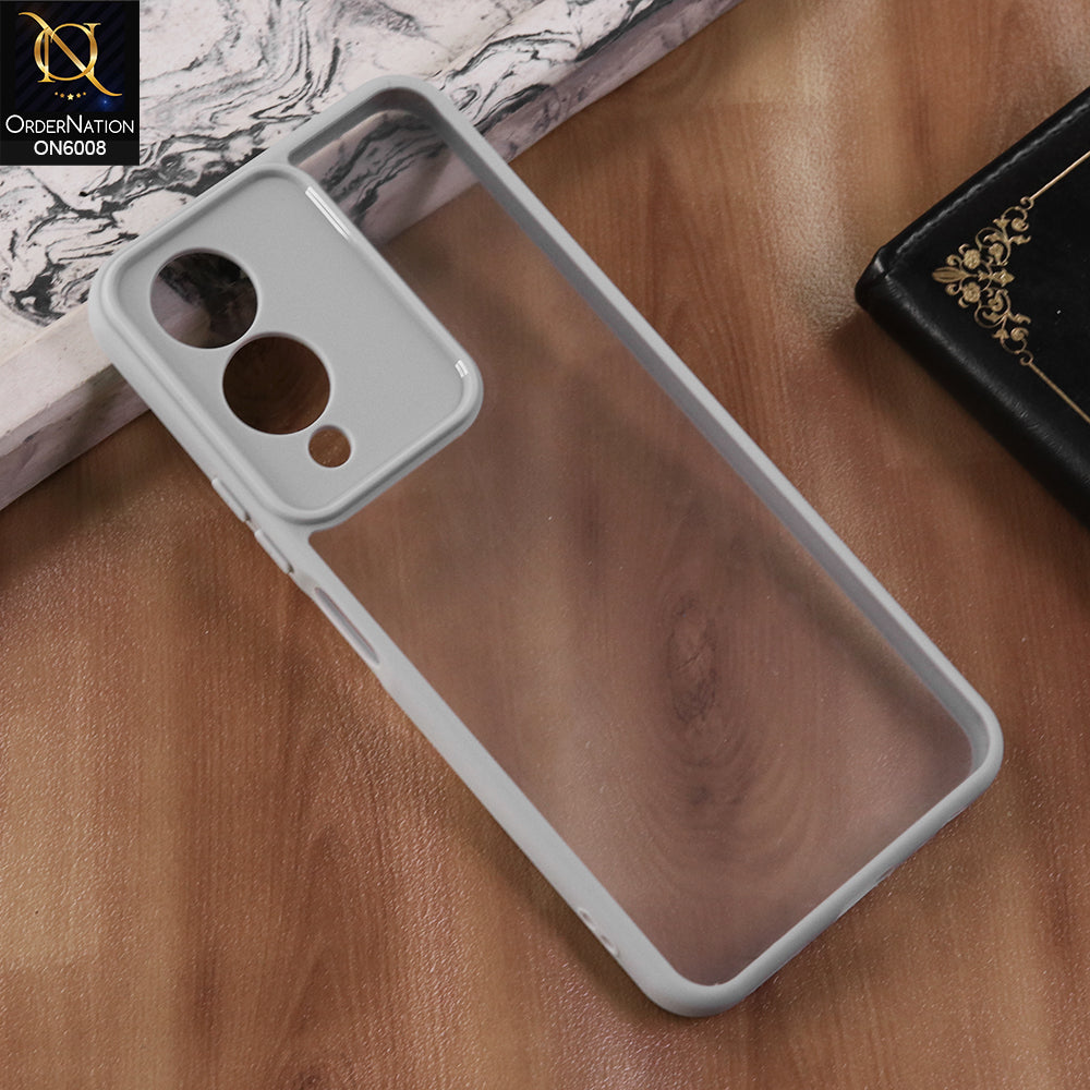 Vivo Y17s - Gary  -  New Shockproof PC Hard Shell Transculant Flexibel Bumper Phone Case