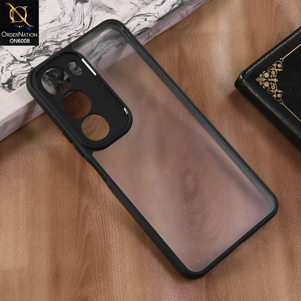 Vivo Y19s - Black  -  New Shockproof PC Hard Shell Transculant Flexibel Bumper Phone Case